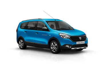 Vista lateral del Dacia Lodgy Stepway destacando su línea y diseño. Vista lateral del Dacia Lodgy Stepway destacando su línea y diseño.