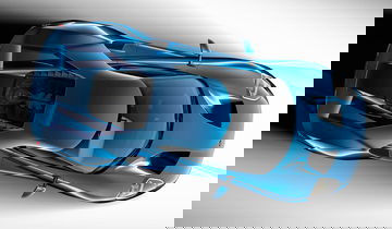 Vista aérea del Ford GT mostrando su diseño de techo y líneas laterales.