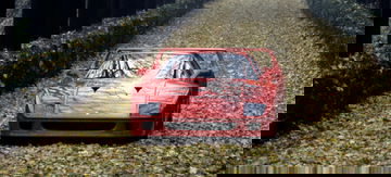 Vista delantera del Ferrari F40 destacando su diseño agresivo y emblemático.