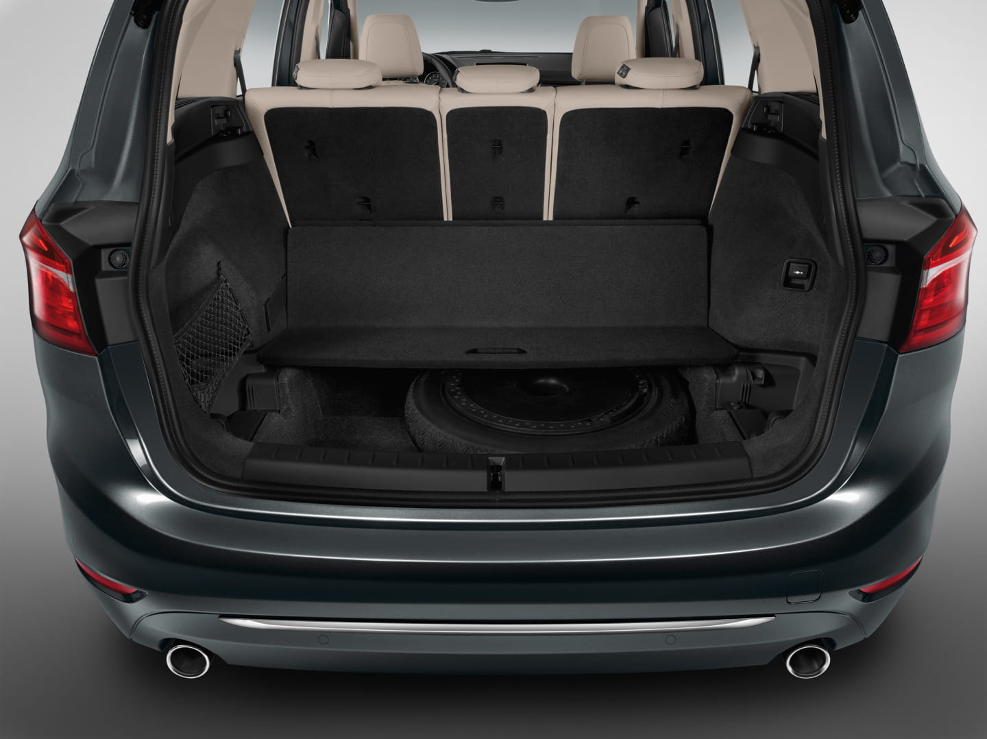 Amplio maletero del BMW Serie 2 Gran Tourer, ideal para familias numerosas.