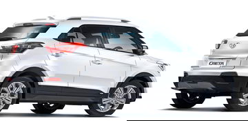 Vista lateral del Hyundai Creta mostrando su diseño y llantas.