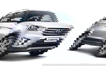Vista angular delantera del Hyundai Creta destacando su diseño moderno.