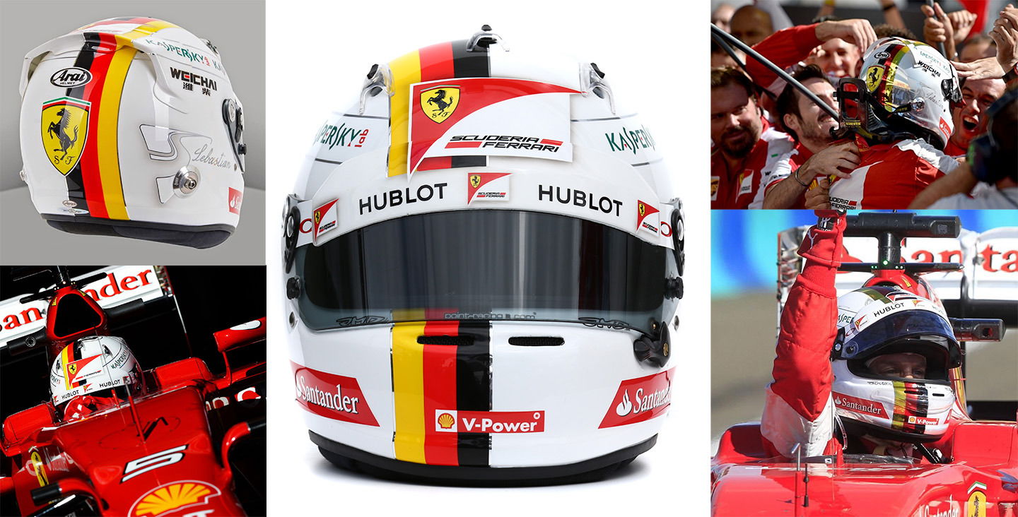 Casco de sebastian vettel best sale