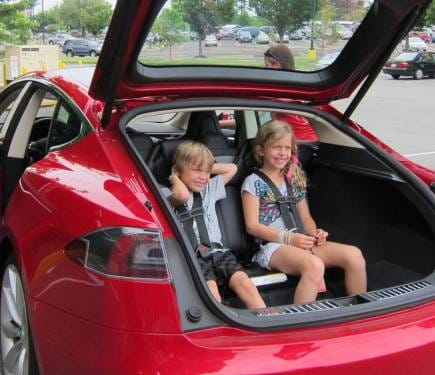 Premium maletero bañera para Tesla Model S Coupé 5-puertas 12-maletero atrás