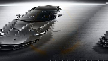 Vista frontal del Lamborghini Centenario mostrando su diseño agresivo.