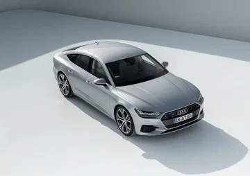 Vista lateral que muestra el perfil elegante del A7 Sportback.