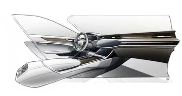 Consola central destacando acabados y ergonomía del Audi A7 Sportback.