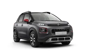 Vista angulada del Citroën C3 Aircross en elegante gris grafito.