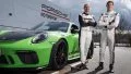 High Lars Kern Development Driver Kevin Estre Work Driver L R 911 Gt3 Rs Nurburgring Nordschleife 2018 Porsche Ag