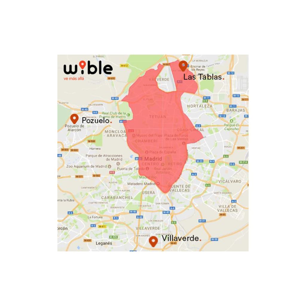 Mapa Wible Madrid