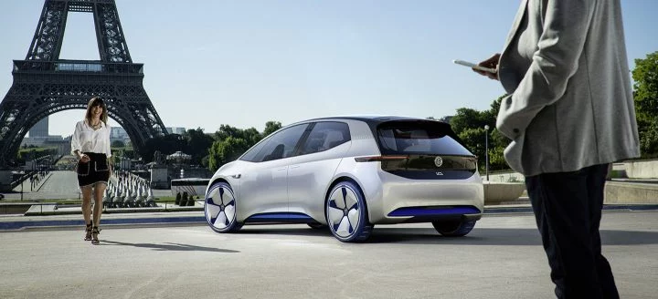 Volkswagen Showcar I.d. I.d. ? Die Revolution. Der Erste Volkswagen Auf Der Vˆllig Neuen Elektrofahrzeug Plattform. Der Erste Volkswagen, Der F¸r Das Automatisierte Fahren Vorbereitet Ist.