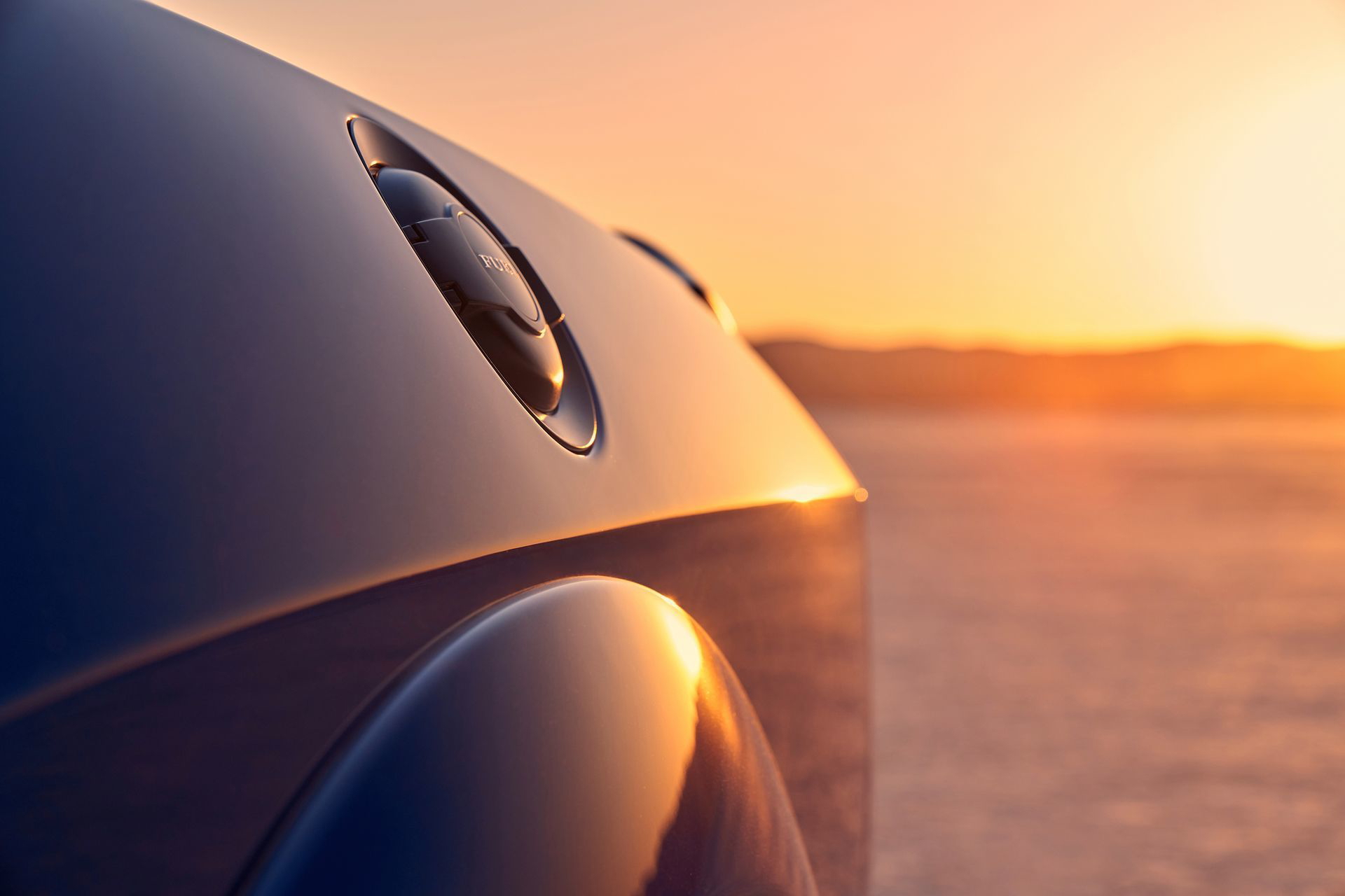Fuel Filler Door With Heritage “fuel” Lettering On 2019 Dodg