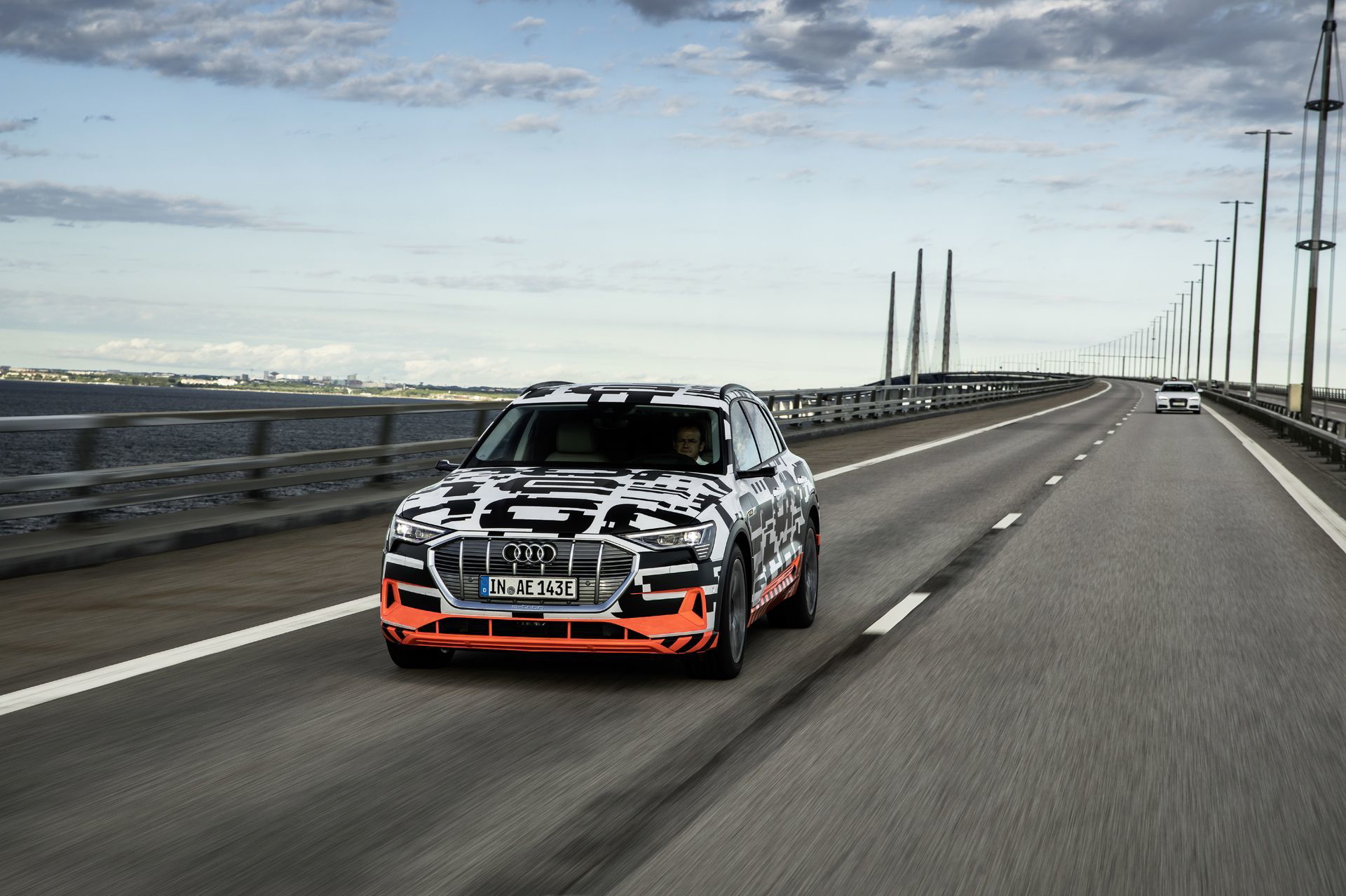 The Audi E Tron Prototype On The Öresund Bridge