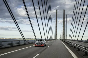 The Audi E Tron Prototype On The Öresund Bridge