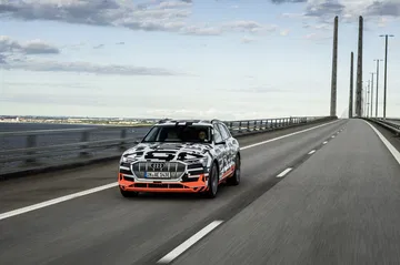 The Audi E Tron Prototype On The Öresund Bridge