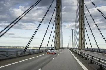 The Audi E Tron Prototype On The Öresund Bridge