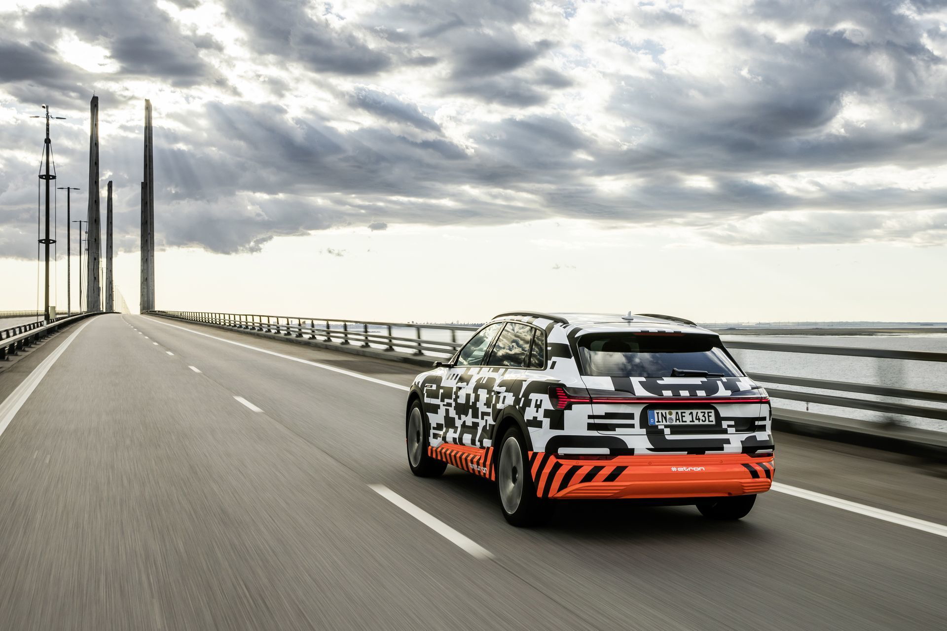 The Audi E Tron Prototype On The Öresund Bridge
