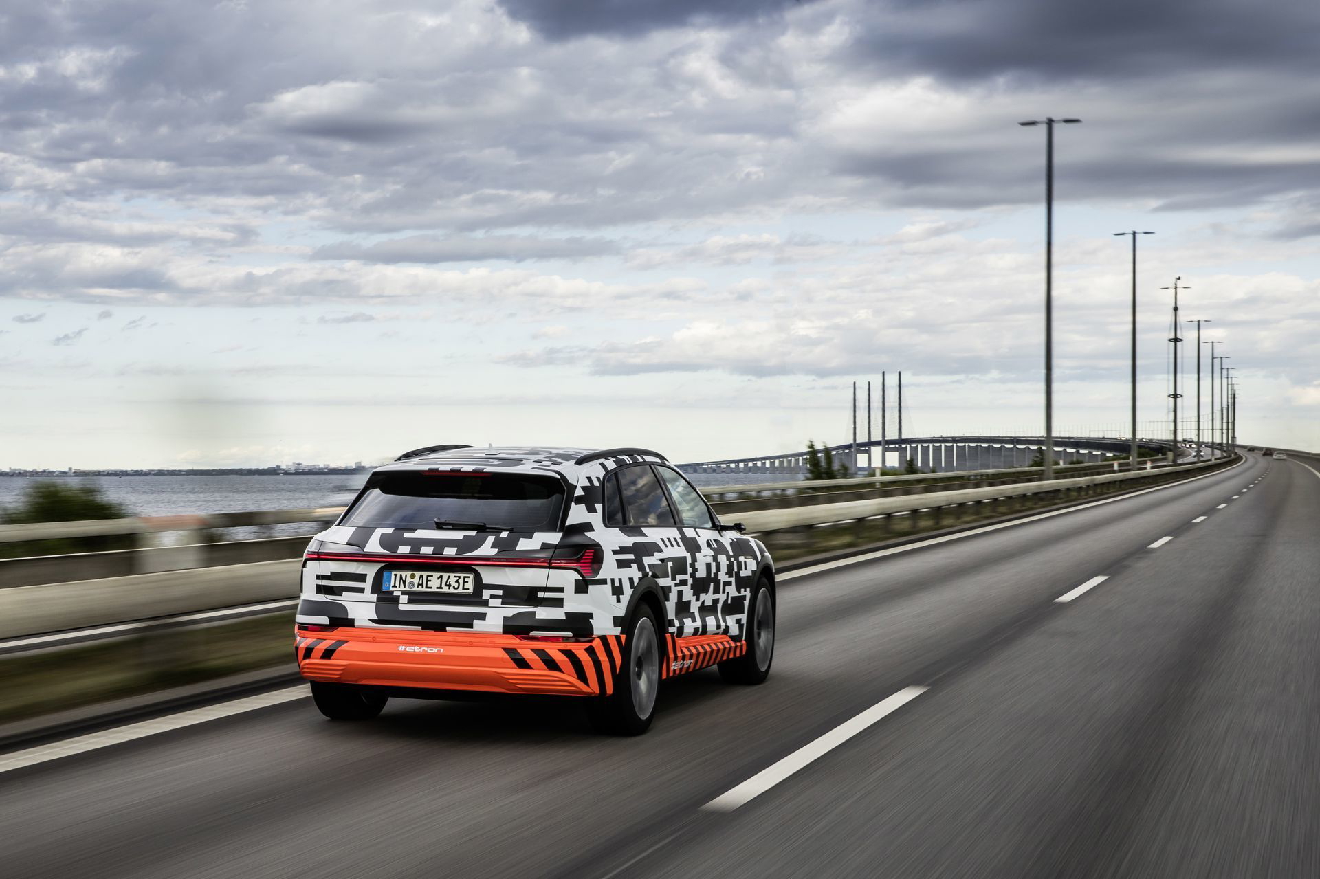 The Audi E Tron Prototype On The Öresund Bridge