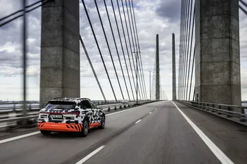 The Audi E Tron Prototype On The Öresund Bridge