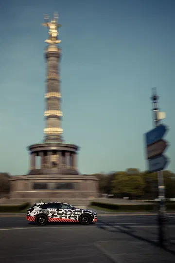 Audi E Tron Prototype Driving In Berlin