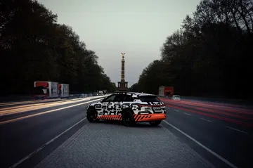 Audi E Tron Prototype Driving In Berlin