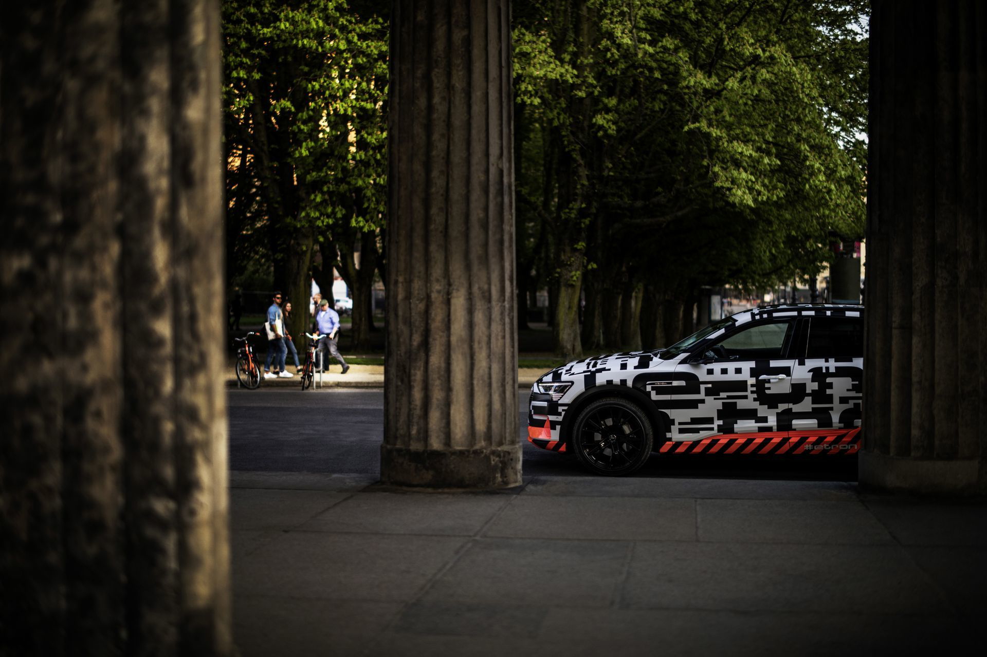 Audi E Tron Prototype Driving In Berlin