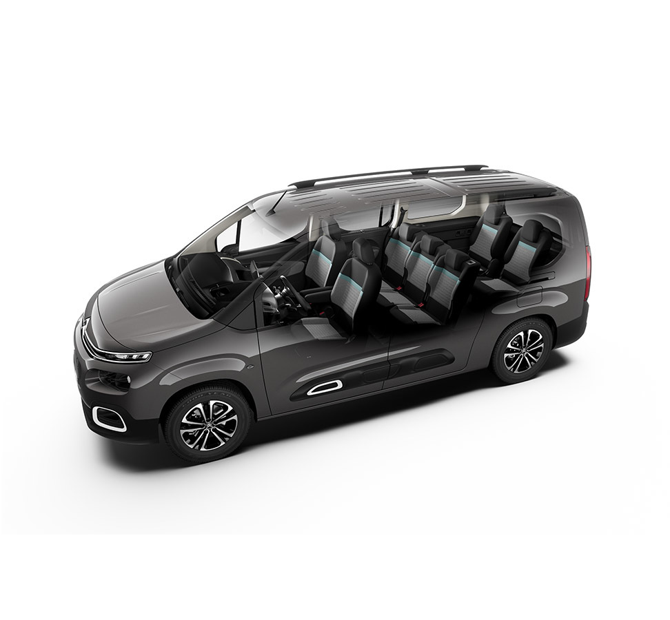 Vista lateral del Citroën Berlingo destacando su diseño y líneas.