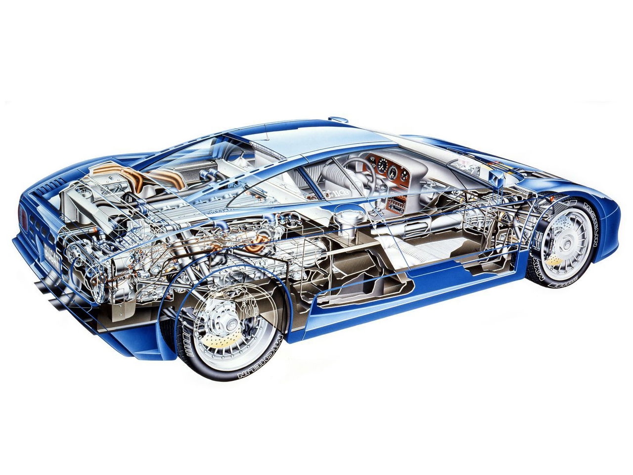 Bugati Eb110 Interior Chasis 1