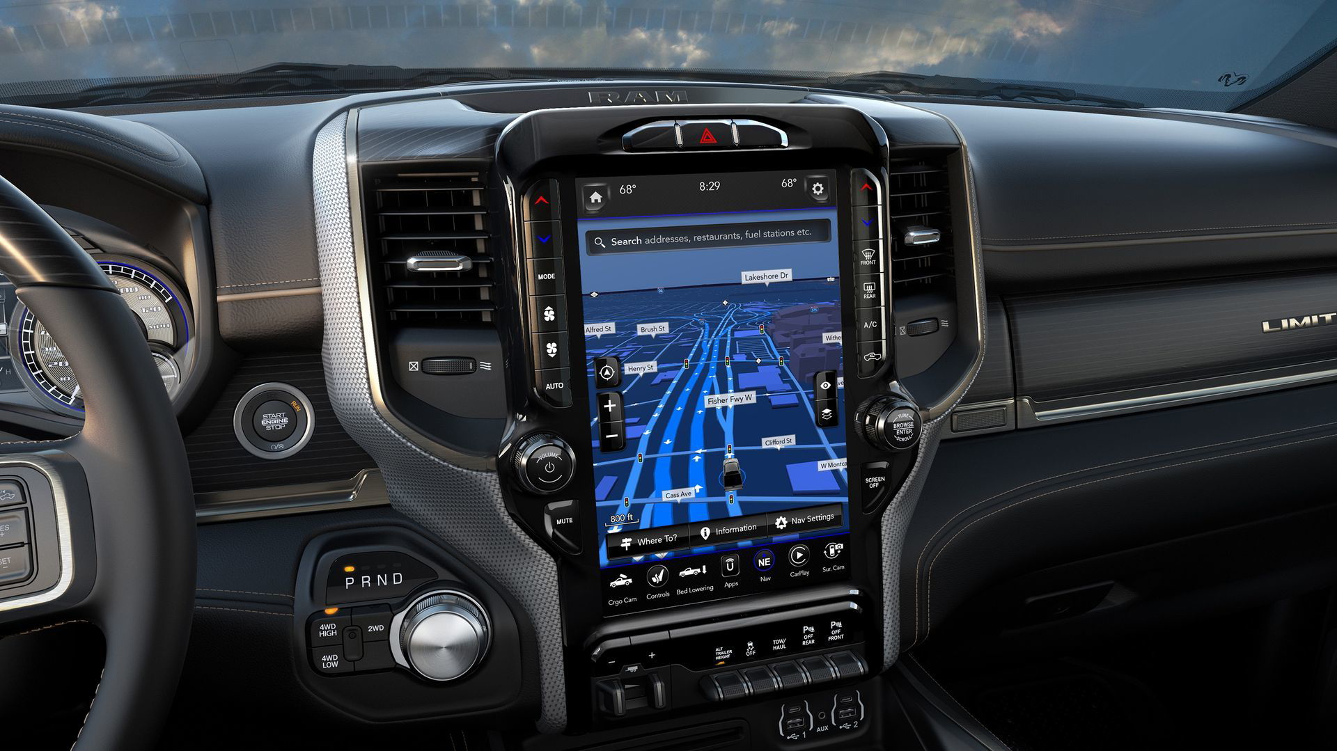 2019 Ram Heavy Duty Uconnect 4c 12 Inch Screen