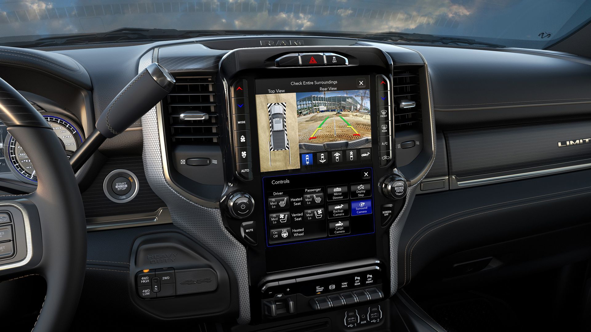 2019 Ram Heavy Duty Uconnect 4c Split Screen 360