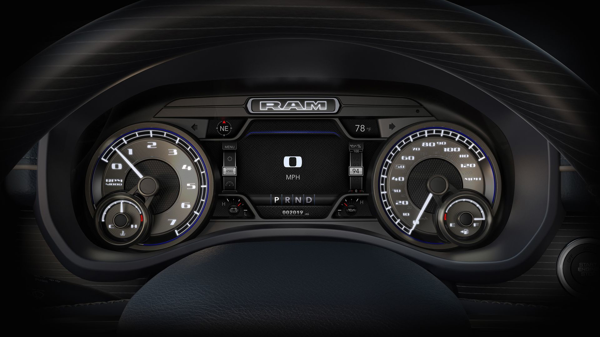 2019 Ram Heavy Duty Cluster Speedometer