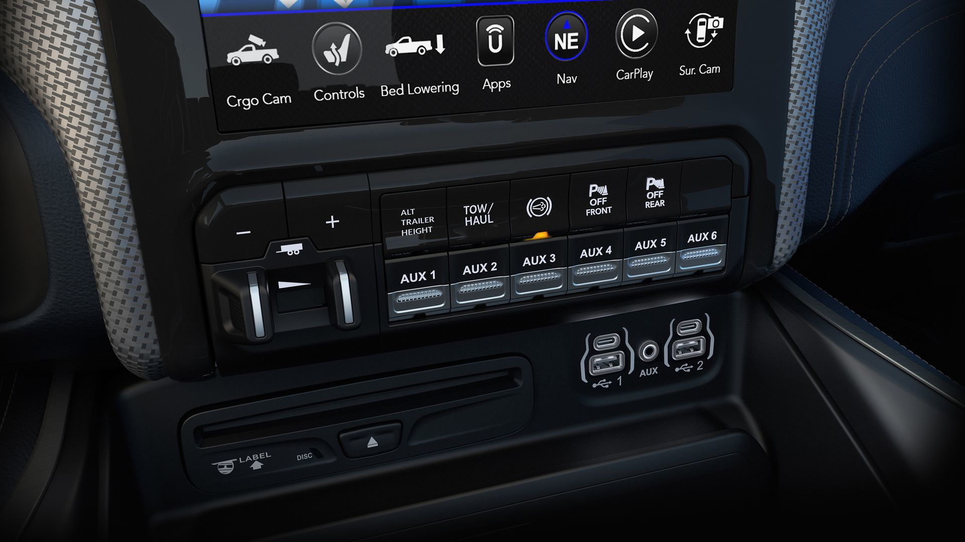 2019 Ram Heavy Duty Limited Lower Switchbanks With Aux
