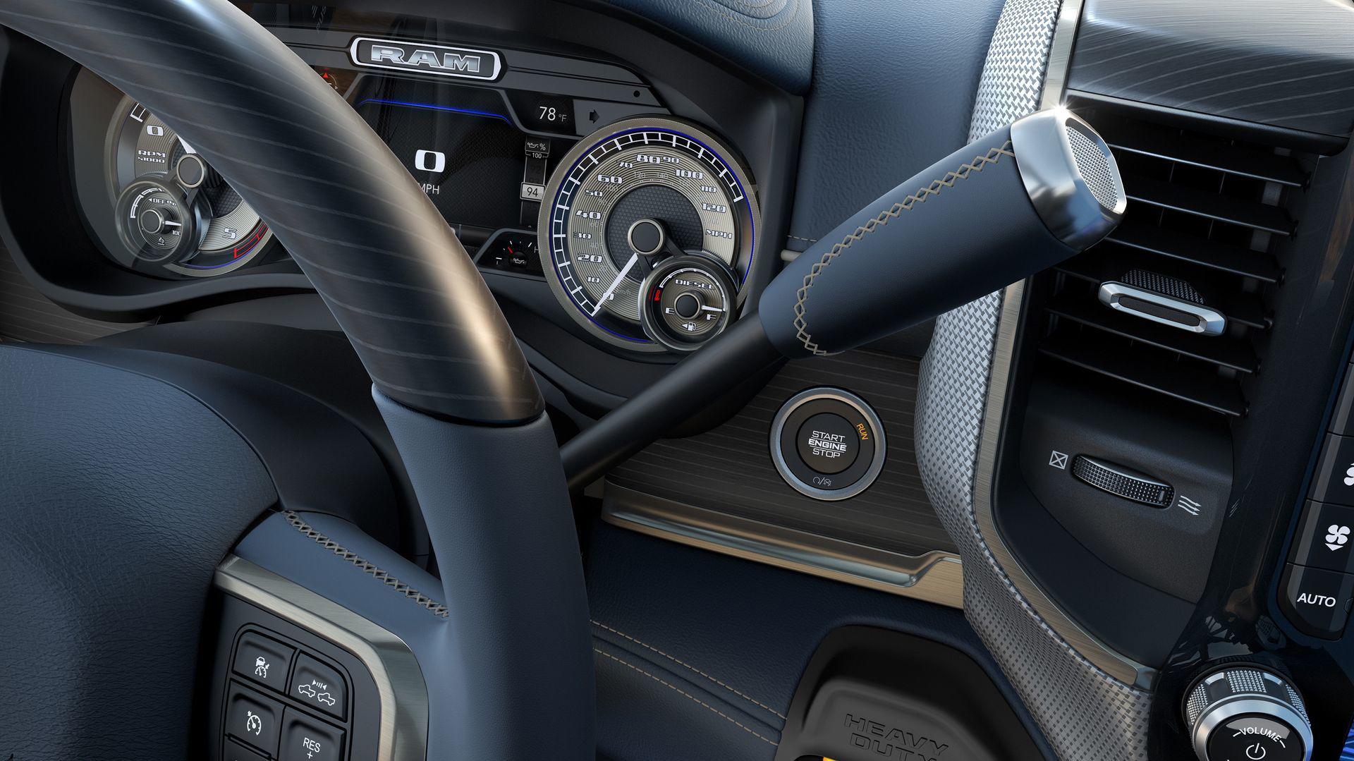 2019 Ram Heavy Duty 6 Speed Column Shifter