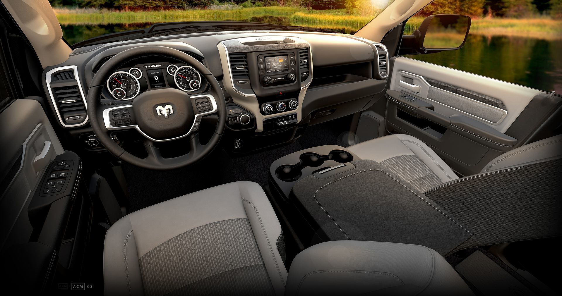 2019 Ram Heavy Duty Big Horn Diesel Gray Black Standard Bench
