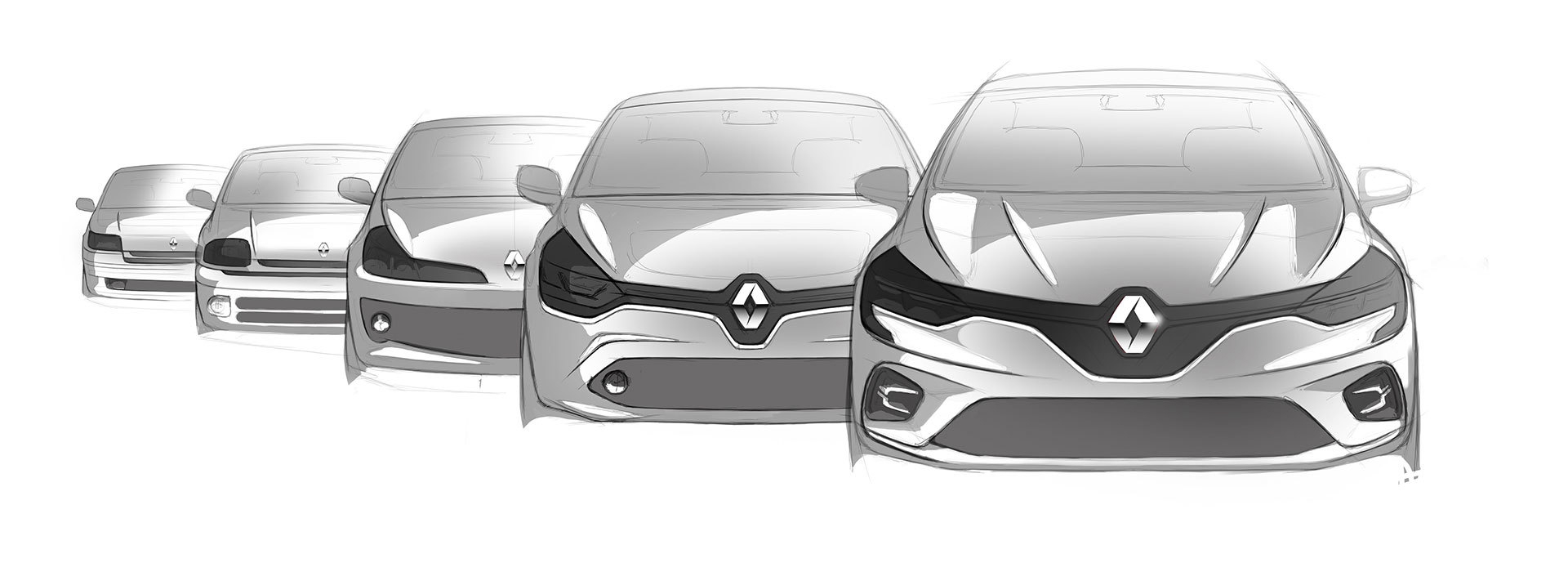 Renault Clio Historia Boceto
