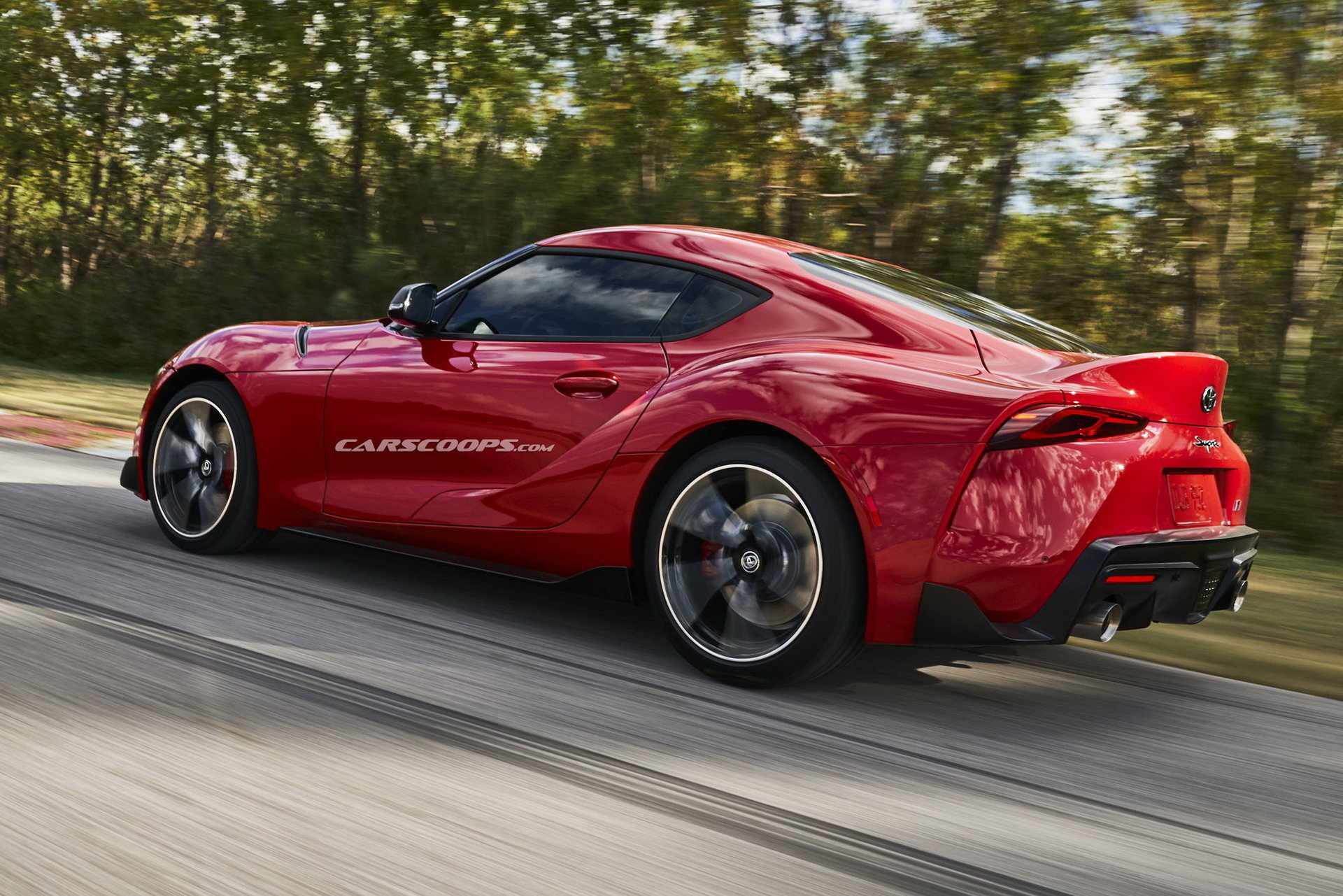 Toyota Supra Rojo Filtrado 15