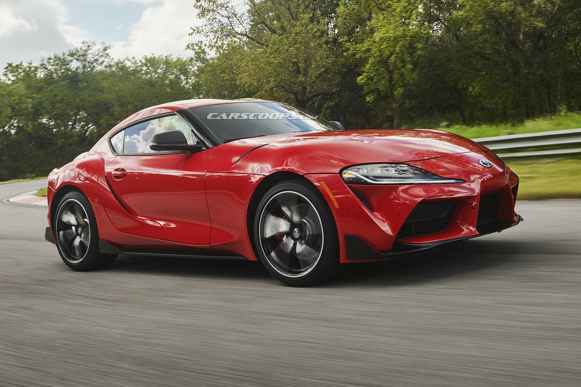 Toyota Supra Rojo Filtrado 5