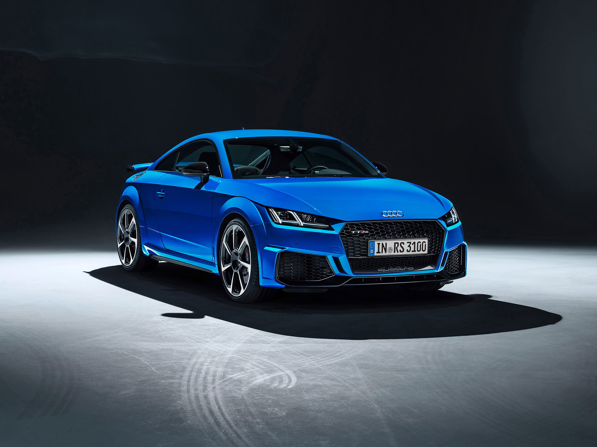 Audi Tt Rs 2019 Azul Exterior Frontal