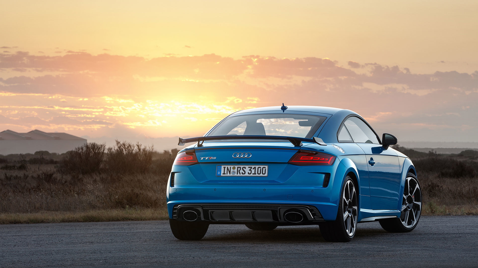 Audi Tt Rs 2019 Azul Exterior Movimiento 08