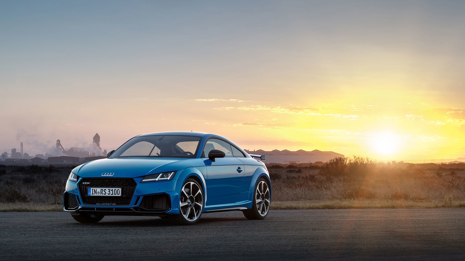 Audi Tt Rs 2019 Azul Exterior Movimiento 09