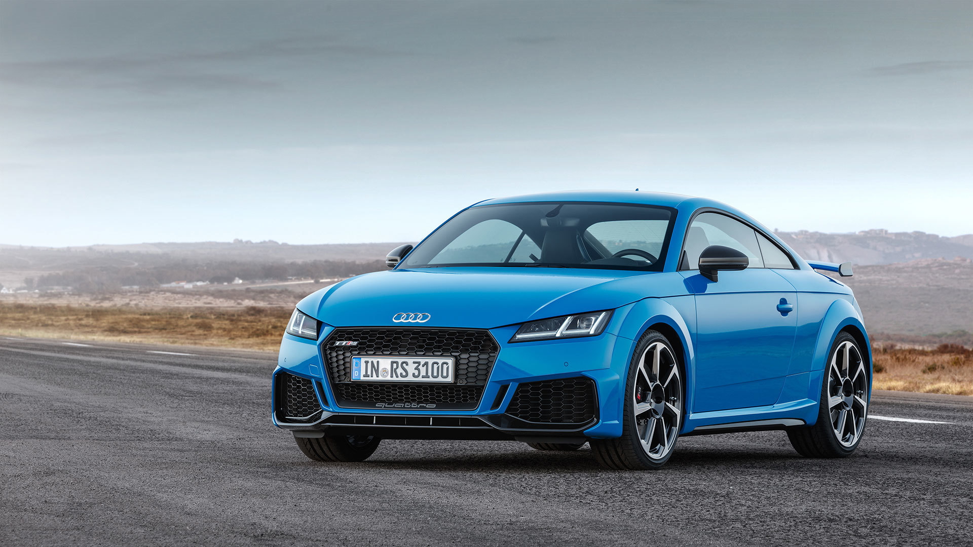 Audi Tt Rs 2019 Azul Exterior Movimiento 11