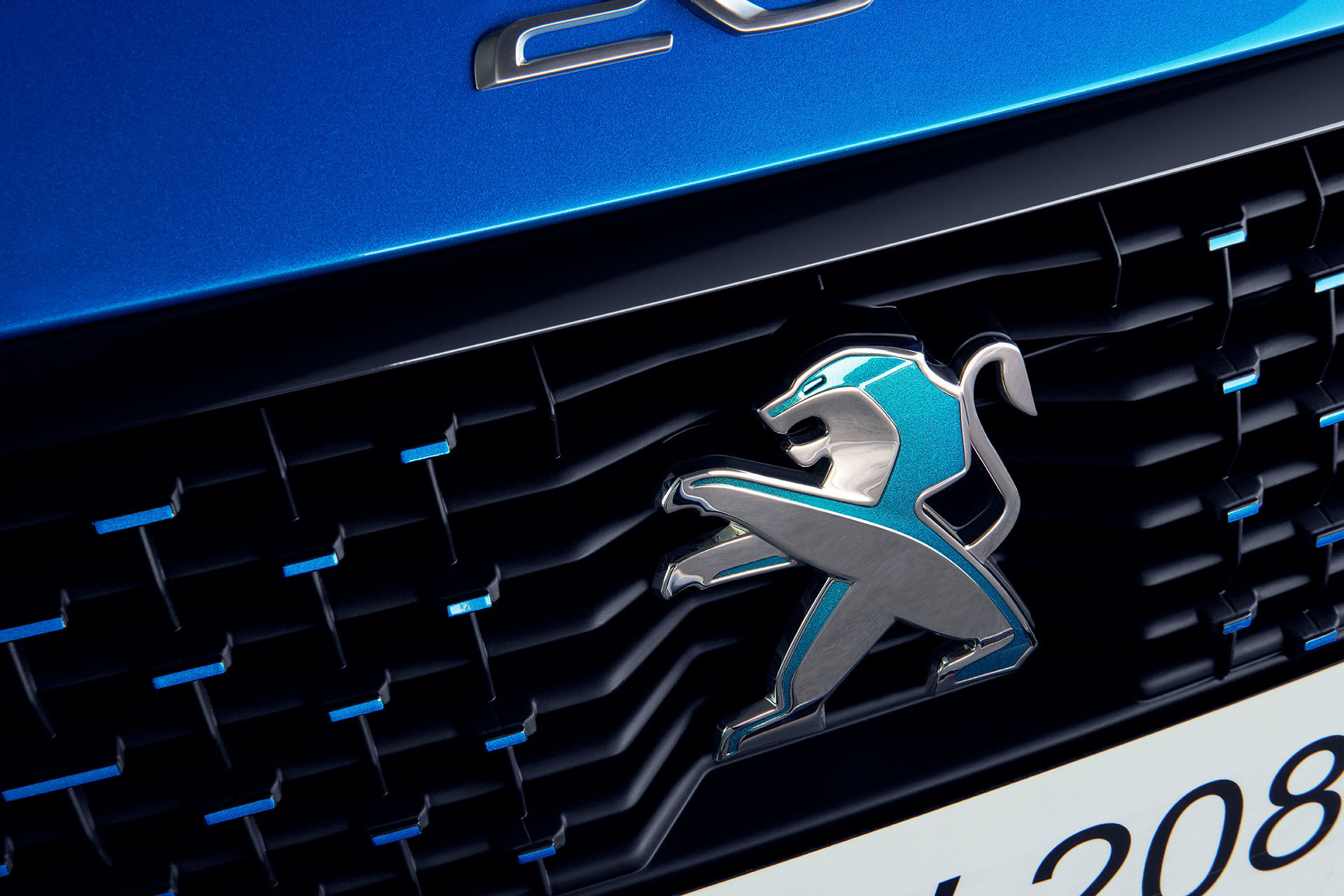 Peugeot E 208 2019 Azul Detalles 01