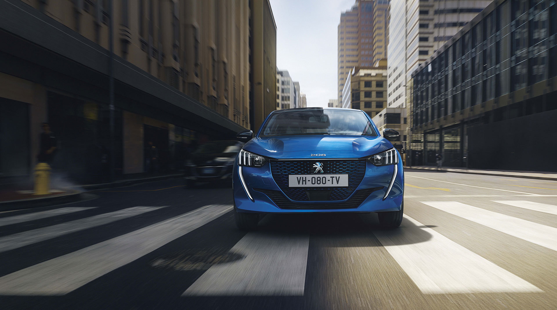 Peugeot E 208 2019 Azul Exterior 05