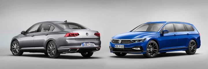 Volkswagen Passat 2019 Gris Azul Exterior