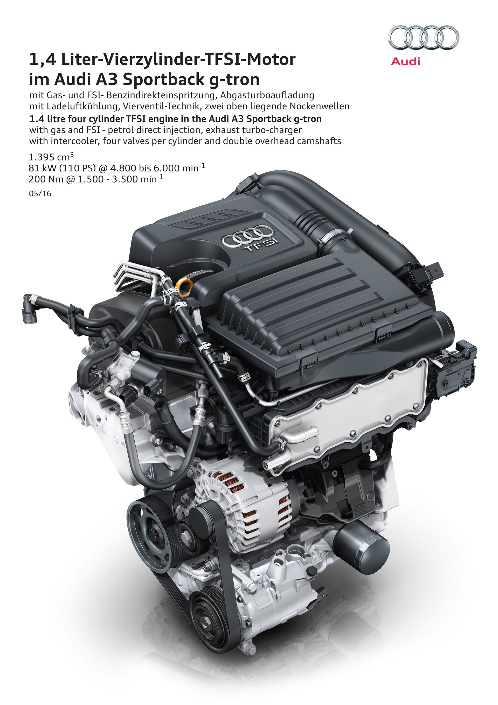 Audi A3 G Tron 2019 Blanco 01