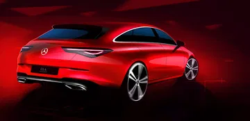 Mercedes Cla Shooting Brake 2019 Bocetos 01
