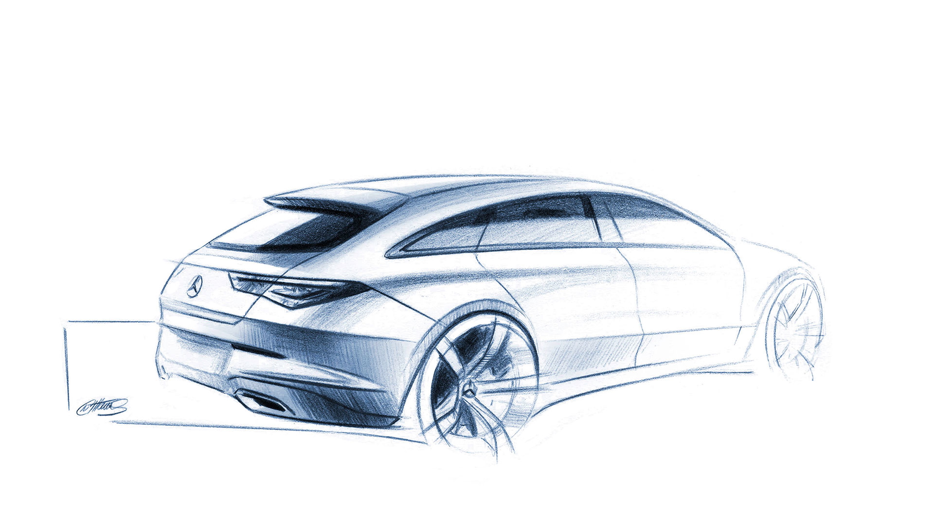 Mercedes Cla Shooting Brake 2019 Bocetos 08