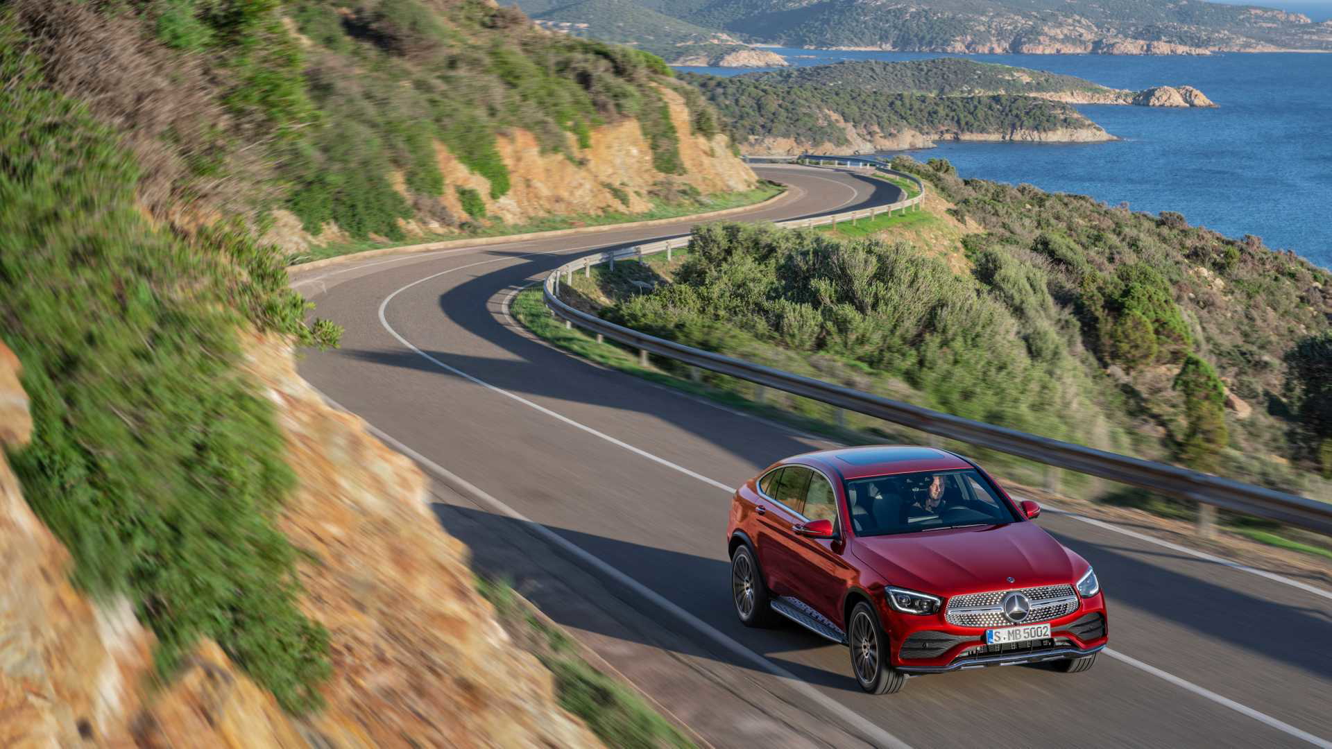Mercedes Glc Coupe 2019 Rojo 012