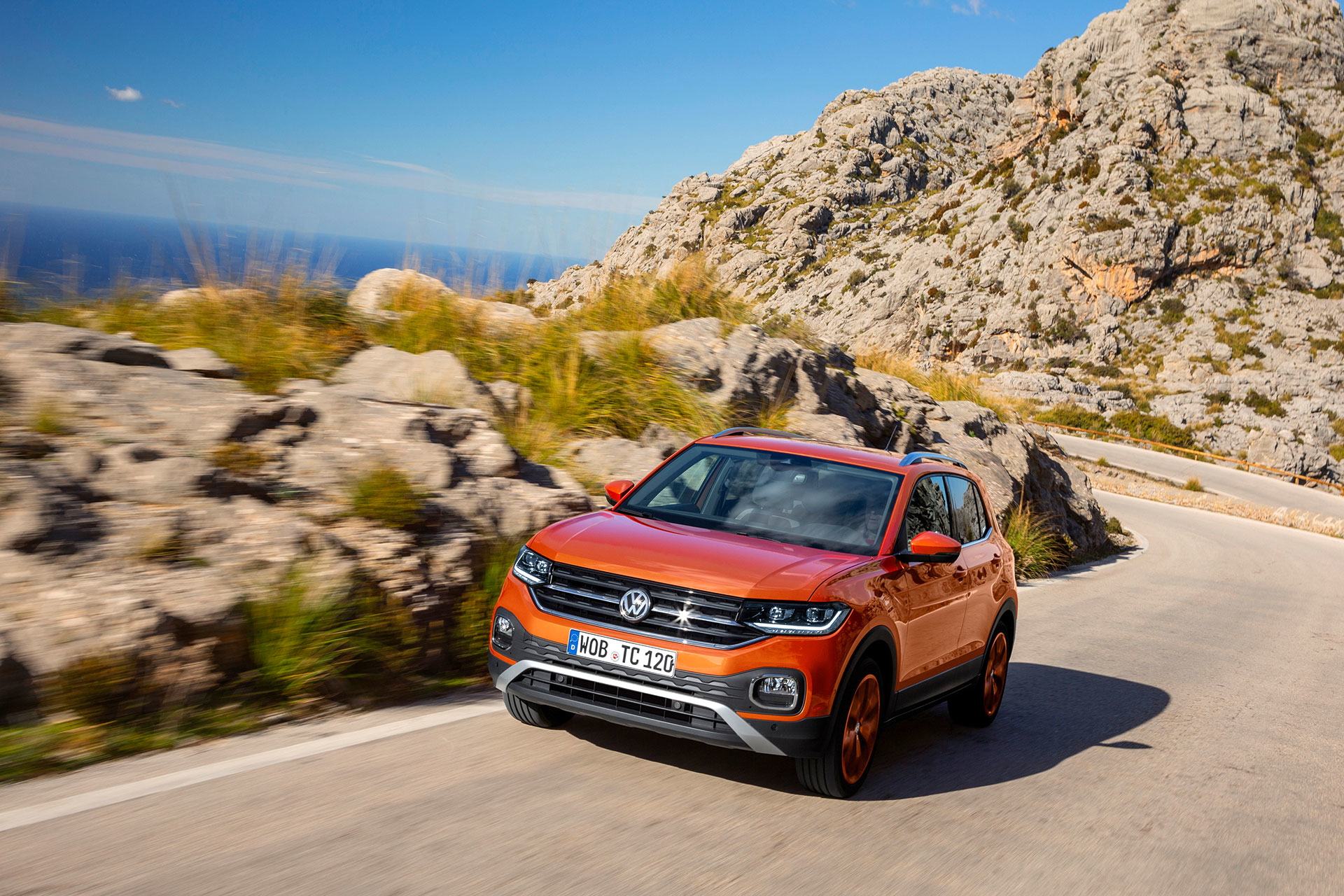 Volkswagen T Cross 2019 Naranja Prueba Exterior 03