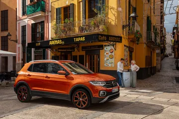 Volkswagen T Cross 2019 Naranja Prueba Exterior 15